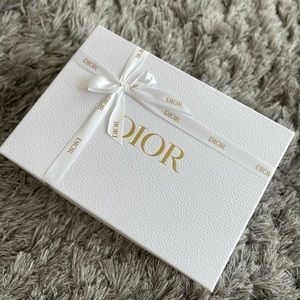Authentic Dior large empty gift box with ribbon